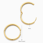 Gia Statement Hoops | White Gold