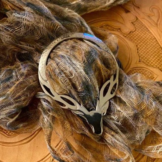 Stag Scarf Ring
