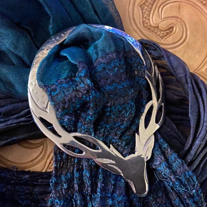 Stag Scarf Ring