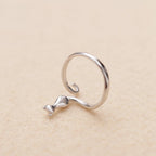 Stainless steel adorable cat ring