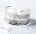 Silver Boho Cuff Bracelet