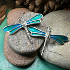 Blue Dragonfly Earrings
