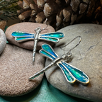 Blue Dragonfly Earrings