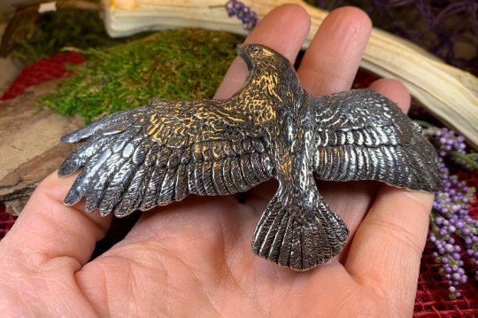 Eagle Pewter Hair Clip