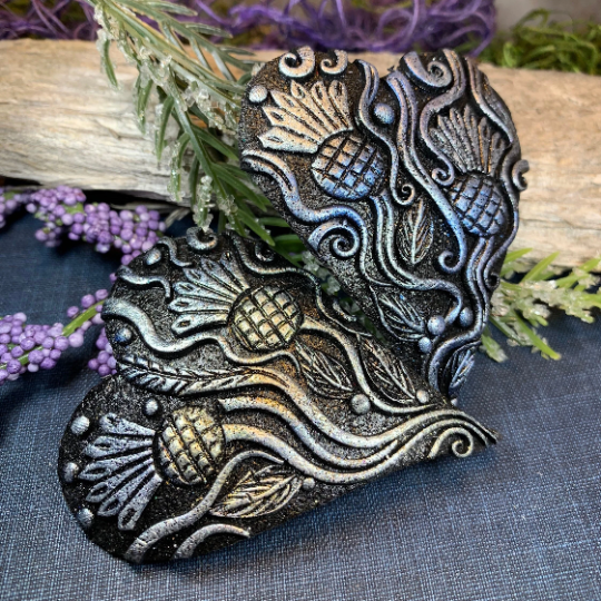 Double Thistle Love Brooch