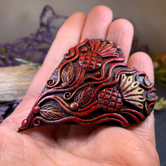 Double Thistle Love Brooch