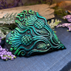 Double Thistle Love Brooch