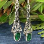 Celtic Trinity Knot Crystal Earrings