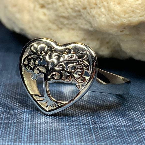 Heart Tree of Life Ring