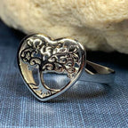 Heart Tree of Life Ring