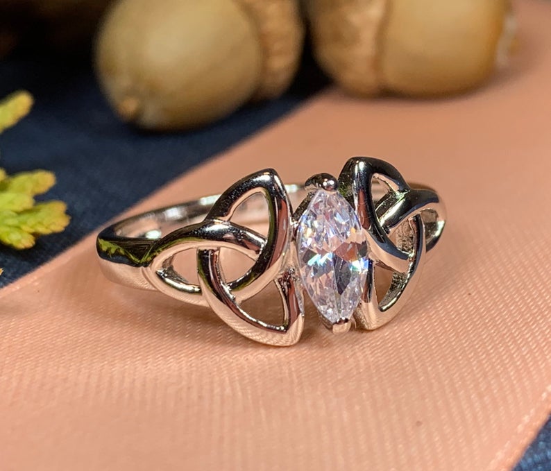 Topaz Trinity Knot Ring