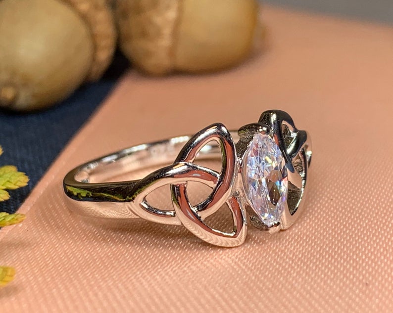 Topaz Trinity Knot Ring