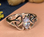 Topaz Trinity Knot Ring