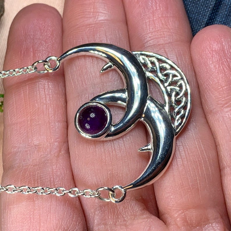 Beauty of Triple Moon Necklace