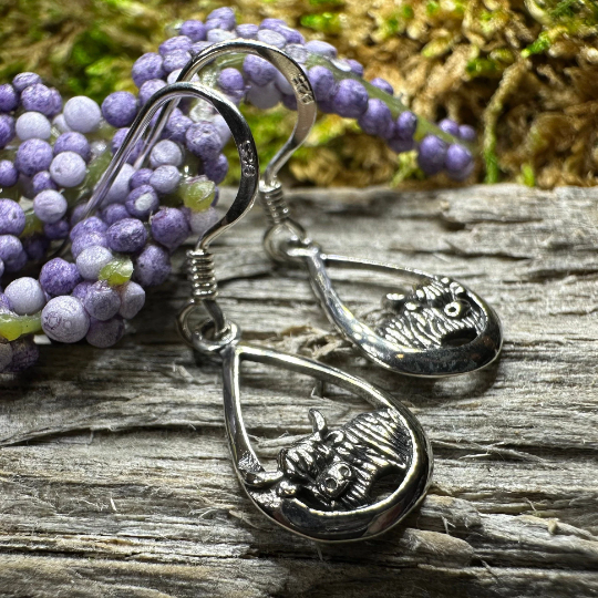 Galloway Highland Cow Earrings