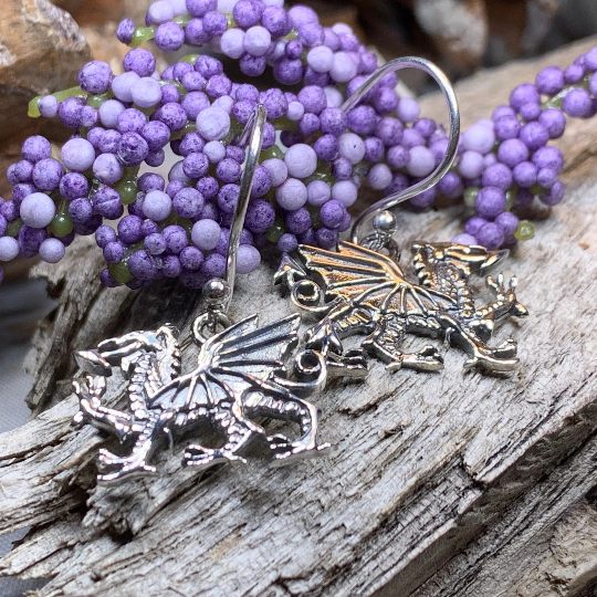 Welsh Dragon Earrings