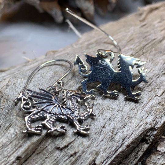 Welsh Dragon Earrings