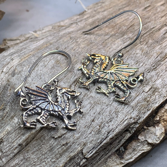 Welsh Dragon Earrings
