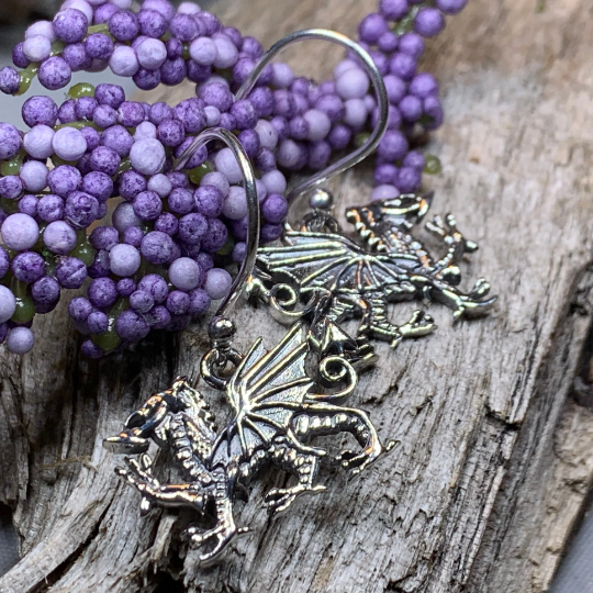 Welsh Dragon Earrings