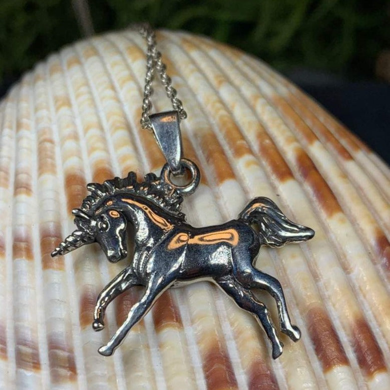 Prancing Unicorn Necklace