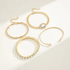 Bliss - Radiant 18K Gold Bracelet Set