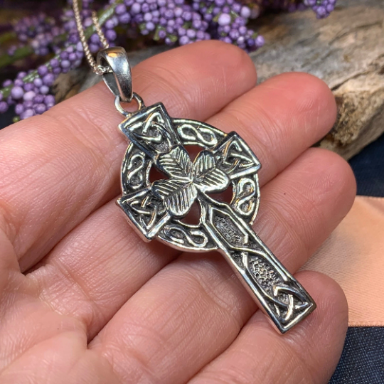 Collins Celtic Cross Shamrock Necklace