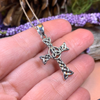 Trinity Knot Celtic Cross Necklace