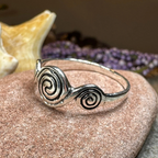 Newgrange Triple Spiral Ring