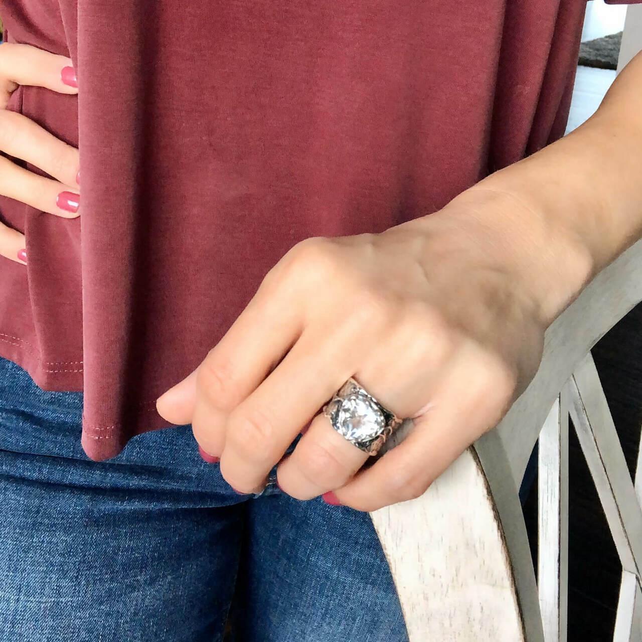 She's a Natural Ring - White Topaz