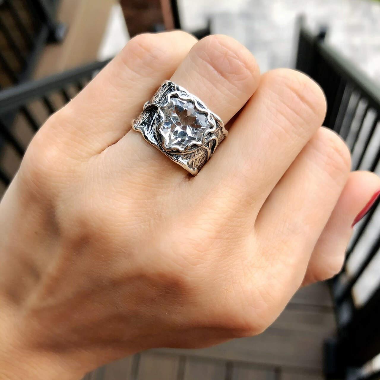 She's a Natural Ring - White Topaz