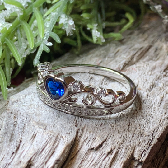 Princess of Wales Sapphire Crown Ring