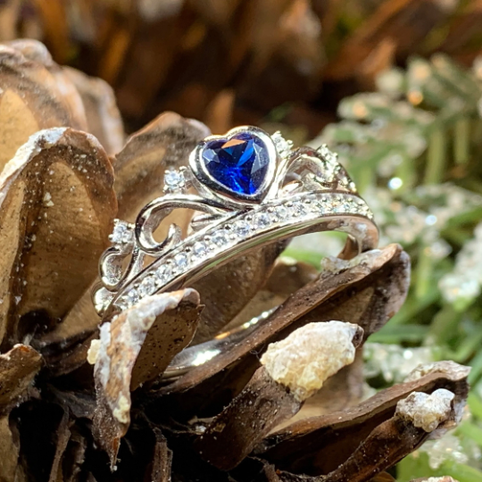 Princess of Wales Sapphire Crown Ring