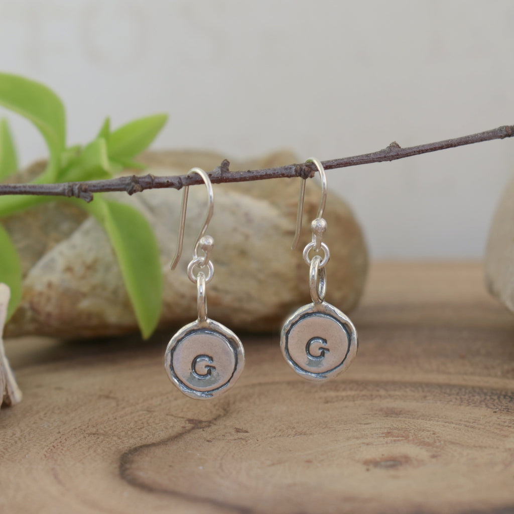 Initial Earrings
